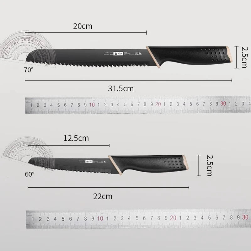 Professional 8" Serrated Bread Knife - Premium Stainless Steel | Rust-Proof