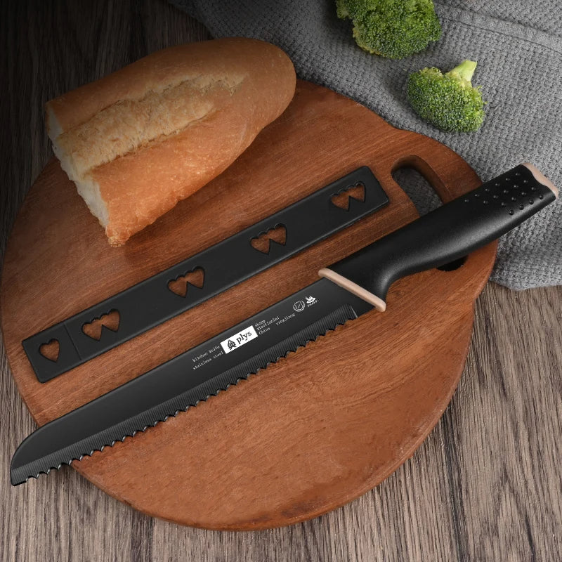 Professional 8" Serrated Bread Knife - Premium Stainless Steel | Rust-Proof