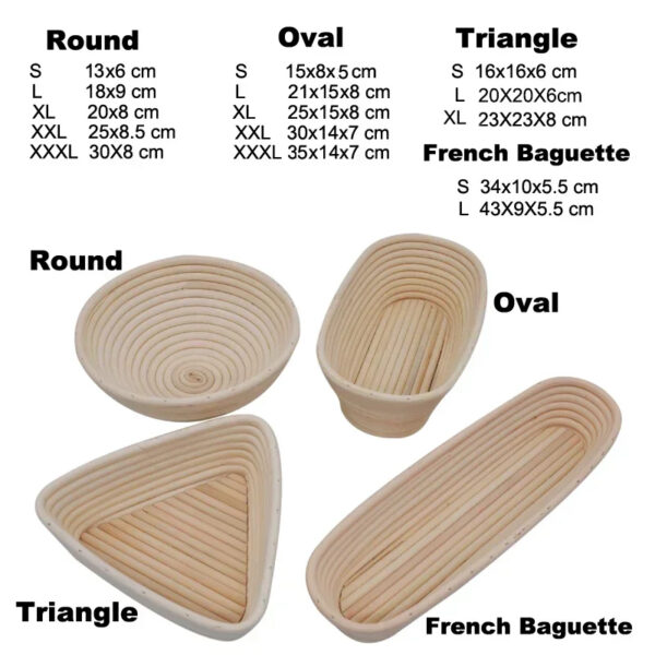 Sourdough Baking Banneton & Tools Set (8 Pcs) - Image 3