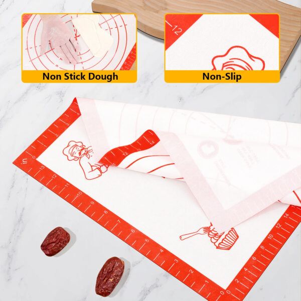 Professional Silicone Baking Mat - Non-Stick Heat Resistant (40x60cm/15.7"x23.6") - Image 4